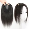 前髪の手作りの人間の髪のトッパークリップバンズフリンジヘアピースストレートカバー女性のための白い脱毛