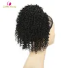 Chignons Afro Kinky Kıvırcık Ponytail Sentetik Drawstring Chignon Bun Saç parçası Kadınlar İçin Kapanma Klip Saç Puf Uzantısı Altın Güzellik 230504