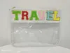 50pcs Clear Embroidery Chenille Letter Makeup Bag PVC Patch Stuff Waterproof Storage Bags Valentines Day Gifts