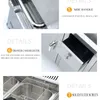 Mobile Stall Multi-Function Snack Cart Trolley Stainless Steel Breakfast Fast