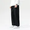 Herrenhose Lässig Lose Gerade Breites Bein Retro Streetwear Skateboard Neutrale Hose Mode Einfarbig 230504