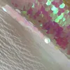 Party Decoration 1pcs/lot 8 8ft Seamless 18mm Sequins Pink Large Sequin Backdrop With Pole Pockets On Top And Bottom For Weddings