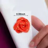 Flores decorativas 100pcs/lote mini -fita artesanal Rosetas de rosa Rosetas de tecido Apliques de flores para decoração de casamento Craft costura