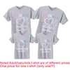 Tenues assorties pour la famille Tenues assorties pour la famille Mère Papa T'aime Vêtements T-shirts imprimés lettres roses ou bleues T-shirts personnalisés imprimés Big Brother Sister 230505