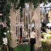 Party Decoration 2.5m 1.5m (8.2ft 5ft) Wedding Event Stage Decor Drape Curtain Outdoor Seaside Romantic Backdrop Background Cloth