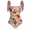 Maillot de bain double face de célébrité Internet personnalisé imprimé couverture conservatrice robe de gaine de ventre deux pièces