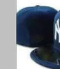 2023 Men's Baseball Full Closed Caps Summer Navy Blue Letter Bone Men Women Black Color All 32 Teams Casual Sport Flat Fitted hats " NY " New York Mix Colors