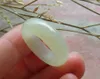 Bagues de grappe certifiées chinoises naturelles Hetian Neprite Jade Circle Ring Us No. 8 9 10 11 12