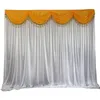 Party Decoration 10x10FT/3x3M Curtain Swag Wedding Backdrop Church Stage Background Drapery For Formal Event