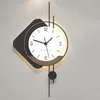 Horloges murales Led horloge Design moderne luxe numérique maison cuisine grand Quartz lumineux noir Reloj De Pared décor minimaliste