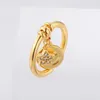 Wedding Rings WILD & FREE In Unique Trendy Metal Gold-Plated Hip Hop Statement Aesthetic Women Jewelry