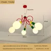 Ljuskronor memphis designstil led taklampor lampa för sovrum barns mats vardagsrumsstudie modern belysning e27