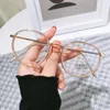 Sunglasses Trends Office Round Anti Blue Light Oversized Glasses Computer Women Blocking Gaming Big Size Eyeglasses Frame