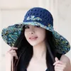 Chapéus largos de abrangência chapéu de verão clássico praia arco de praia amarrada decoração de palha de palha de palha protetor solar