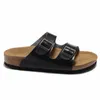 منصة السقوط الفاخرة Birk Boston Slippers منصة الرجال الصيف الصيف في الهواء الطلق جلدية شعرت ببزيرة مشبك حزام Flacasual Birks 99126ess