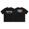 디자이너 패션 의류 티셔츠 Tshirt trapstar 파리 편지 인쇄 작은 패션 브랜드 느슨한 라운드 넥 남성 여성 반팔 티셔츠Streetwear 탑스