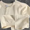 Herren-T-Shirts American Minimalist Tough Guy Style Herren-Hals-Kurzarm-T-Shirt 300 g gewaschene gekämmte Baumwolle bequem einfarbig