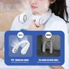 4000mAh Bladeless Neck Cooler Portable Neck Fan USB Raddningsbar Electric Mini Hanging Neck Fan Ventilador Neckband bärbara luftkylningsfläktar för Sport Kitchen