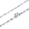 Chains Fine Solid Pt950 Platinum Necklace Women Luck Yuanbao Chain Link 40-45cm 3.2-4g Gift