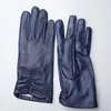 Fem fingrar handskar feiqiaosh mode äkta läder varma kvinnor lyxiga slitsträckta körning motorcykel handskar godtycklig anpassning välj colo