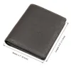 Wallets J.M.D Product Eerste laag Koeleer Korte Twee vouwen Wallet Classic Card Holder voor mannen