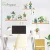 Wallpapers Plant Pot Wall Sticker Self Adhesive Stickers Home Creative House Decoration Wall Decor Living Room Bedroom Small Fresh Sticker 230505