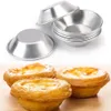 10 Stück Küche Backform Aluminiumlegierung Eierkuchen Cup Cupcake Kuchen Form für Gebäck Kuchen Dessert Mini Cupcake Backform