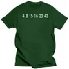 Magliette da uomo T-shirt Lost Numbers TV Show 5 colori S-3XL