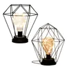 Candle Holders Battery Powered Tall Cage Table Lamp Cordless Desk For Office Home Wireless Bedside Drop