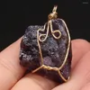 Colares pendentes encantos de pedra druzosa irregular para mulheres que fazem um colar judeu de bricolage 30x40-35x45mm