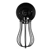 Vägglampa 2 pack trådbur sconce industriell plug-in sladd ljus edison svart fixtur för sovrum garaget wandlamp