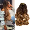 Hair Bulks Synthetic French Curls Bulk Spiral Curls Crochet Braids Pre Stretched High Temperature Loose Wave Curly Braiding Hair Extensions 230504