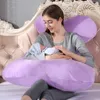Maternity Pillows Big Soft Pregnancy Pillow Gravida U Type J Nursing Lumbar Pillow Multi Function Side Protect Cushion for Pregnant Women Dropship 230504
