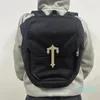 2023-Designer Nylon Trapstar Mochila Bolsas de hombro Bolsos unisex clásicos Black Sliver de alta calidad 22 T London Schoolbag