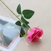 Fiori decorativi simulati flanella rosa singolo fiore finto materiali per la tenuta di nozze ghirlande regalo per feste