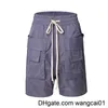 wangcai01 Shorts pour hommes Harajuku Vibe Sty Grandes poches Short d'été avec cordon de serrage pour hommes Droit surdimensionné Streetwear Casual Pantalon de nuit au genou