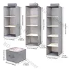 Storage Boxes & Bins Home Clothes Hanging Bag Foldable Drawer Type Wardrobe Organizer Divider With Box