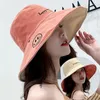 Geniş Memlu Şapkalar Kadın Yaz Güneş Şapk Tatlı Daisy Çiçek Nakış UV Koruma Vizör Tatil Katlanabilir Plaj Kapağı