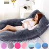 Maternity Pillows Big Soft Pregnancy Pillow Gravida U Type J Nursing Lumbar Pillow Multi Function Side Protect Cushion for Pregnant Women Dropship 230504