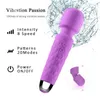 Massaggiatore giocattolo del sesso Potente stimolazione del clitoride palmare per adulti Silicone personale magico Av Wand vibratore per le donne femminili