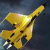 航空機Modle RC Plane SU 57ラジオ制御飛行機のライト固定翼のハンドスローフォーム電気リモコンプレーンおもちゃ230504