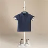 ポロスデザイン夏の男の子シャツファッションキッズ半袖Tシャツストライプの子供綿服19歳のトップスドロップ230504