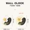 Wall Clocks Creative Modern Flower Clock With LED Home Luxury Restaurant Background Mute Watches Minimalsit Decoration