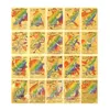 55 Cartoon Gold Foil Cards, атмосфера файтингов, Game Props, Gift Stock 001