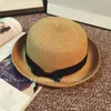 Wide Brim Hats Woman Summer Present Cap Japanese Little Fresh Dome Straw Hat Sunshade Sunscreen Beach For Travel Go Shopping C92