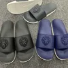 Slippels Lion Head Black Casual Slippers Men Mode Outdoor Anti-Slip Beach Flip Flops PVC Male zachte platte schoenen Indoor Douche Slipper 230505