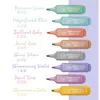 Highlighters 8 ColorsSet Metallic Highlighter Set Sortiment av 8 Subtil Glitter Highlighter Markers Note Take and Journaling Supplies 230505