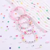 Strand Makersland 4pcs/set fofo Love Heart Letter Breaded Breaded para meninas Acessórios de crianças amizades Jóias