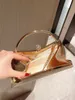 Evening Bags Vintage Glitter Handbags Evening Bag Banquet Dress Clutch Crossbody Bag Girls Bridal Party Bag Rose Gold Silver Purse 230505