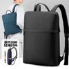 Backpack 2023 Ultra-Fiin, 14 polegadas Computador Computador Coreano Viagem Nylon Masculino Homem Luz Água à prova d'água